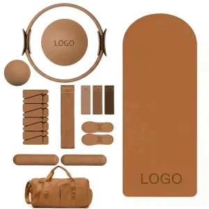 Silicone Pilates Set with Yoga Mat Dumbbell Wrist Weights Ankle Weights