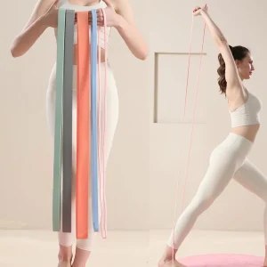 Silicone Resistance Band Loop Exercise Color Elastic Stretch Yoga Fitness Accessories Home Gym