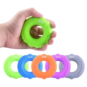 Silicone Rubber Finger Grip Ring for Forearm and Muscle Strength Training