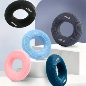 Silicone Rubber Hand Grip and Finger Stretcher for Forearm Strength Training
