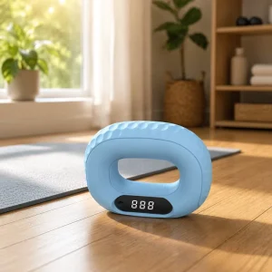 Silicone-Shell Electronic Hand Gripper 5-60 kg Adjustable Tension Finger Strength Exercise