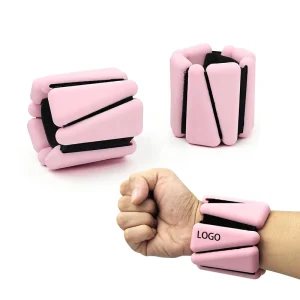 Silicone Triangle Wrist and Ankle Weights, Adjustable Wearable Fitness Kit for Gym, Yoga and Pilates