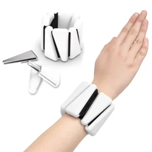 Silicone Wearable Wrist and Ankle Weight Bracelets for Yoga, Pilates, Walking and Workout