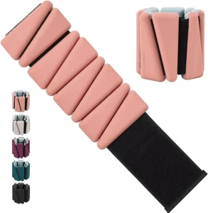 Silicone Wrist Band Bracelet Adjustable Ankle Weights for Arm and Leg Workout Equipment