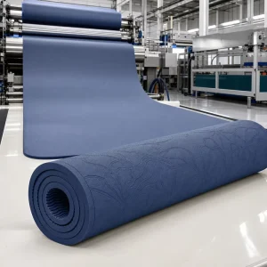 Single Color TPE Yoga Mat Anti-Tear Exercise Pad for HIIT Gym Fitness Factory Vendor