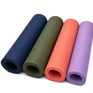 Single Color TPE Yoga Mat Factory Direct Non Slip Exercise Pad for Pilates