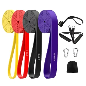 Single Natural Latex Pull-Up Assist Resistance Band 4.5 mm Thick for Home Gym Strength Training
