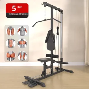 Single-Station Chest Press Multifunctional Smith Machine Gym Fitness Equipment Strength Training Steel Tube