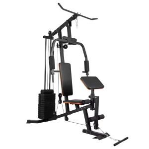 Single-Station Multifunctional Gym Machine with Chest Press, Lat Pulldown, and Leg Developer