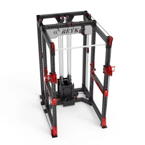 Six-Upright Full-Frame Training Rack Stainless Steel Strength Machine 75kg+ Weight Stack for Triceps and Arms