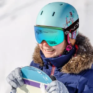 Ski Goggles UV Protection Super Elastic Adjustable Sports Glasses for Outdoor Snow Blindness and Fog Prevention