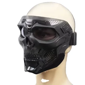 Skull Shape Full Face Mask Goggles for Motorcycle, Hiking, Cycling and Skiing, Windproof UV400 Lightweight