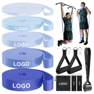 Sky Blue TPE Resistance Bands for Pull-Up Assist, Running, Sprint, Push-Up and Strength Training
