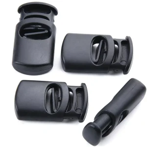Small Bag Accessory Pocket Tie Rope Buckle POM Spring Ball-Shaped Black