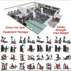 Small Commercial Gym Equipment Set for 100sqm Gym