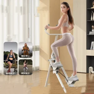 Small Multifunctional Electric Foldable Stair Climbing Machine for Home Cardio Fitness