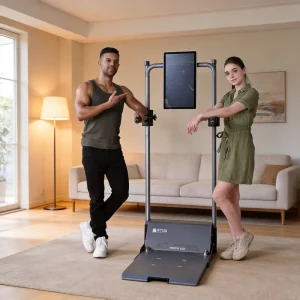 Smart All-in-One Home Gym Digital Weight Training System Foldable Portable Full-Body Workout Equipment