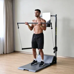 Smart Digital All-in-One Home Gym Machine for Full-Body Training with Compact Storage