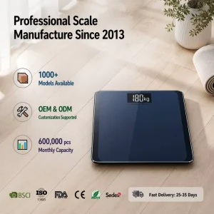 Smart Digital Body Scale with App Sync, 180 kg/400 lb Capacity, 16-Data Analysis, Tempered Glass Anti-Slip Base