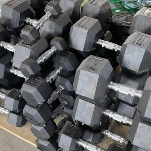 Smart Dumbbells Set 15kg Rubber Covered Hex Dumbbell and 2.5kg~60kg for Home Gym Weight Lifting