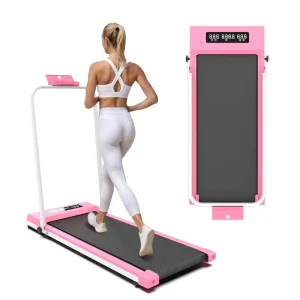 Smart Electric Foldable Gym Treadmill With LED Screen Portable Walking Pad for Home Use Features Heart Rate Test