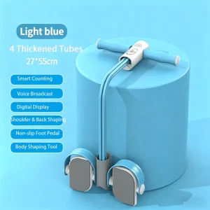 Smart Foot Pedal Resistance Exerciser Digital Counting Sit-Up Trainer for Waist and Abdomen Workout