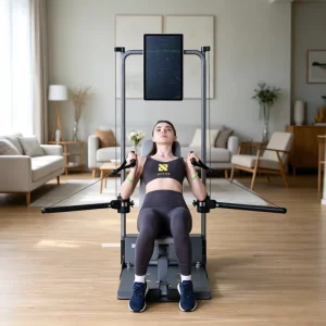 Smart Home Gym with Built-in Touch Screen All-in-One Digital Muscle-Building Fitness System