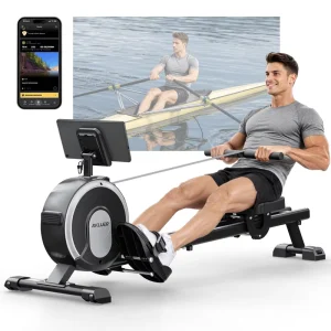 Smart Magnetic Rowing Machine EU Stock Home Gym Folding Magnetic Rowing Machine Indoor Fitness Rower with App Integration