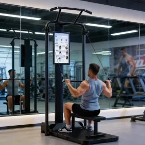 Smart Mirror Digital Dynamic Resistance Gantry Smith Machine All-in-One Home Gym Power Station