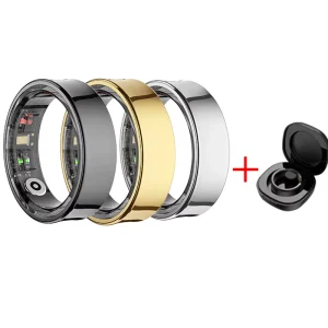 Smart Ring Sleep Tracker AI Health Fitness Ring with Heart Rate SpO2 HRV Stress Monitoring CE FCC ROHS