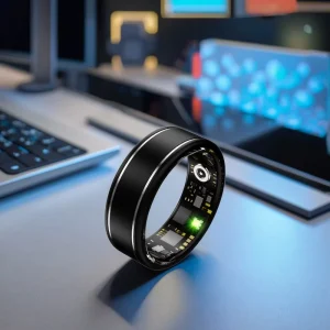 Smart Ring Sleep Tracker Heart Rate Blood Oxygen Blood Pressure Monitor Compatible with iOS & Android