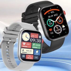 Smart Watch with BT Call Heart Rate Blood Pressure Blood Oxygen Sleep Monitor Sport Mode Smart Band for Unisex
