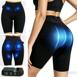 Smart Yoga Shorts Multi-Button Muscle Pants Independent Control for Different Parts Hip Lifting Pants