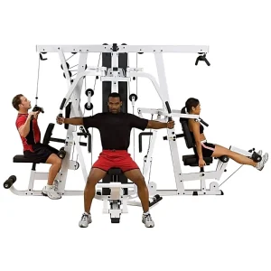 Smith Machine Commercial Strength Training 3-Person Function Station Gym Trainer Machine