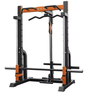 Smith Machine Squat Rack, Pulley System, Pull-Up Bar