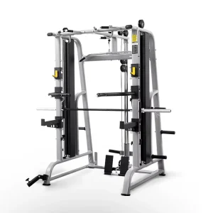 Smith Machine with Cable Crossover and Multi-Function Squat Rack Power Cage for Home Gym