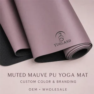 Smooth PU Yoga Mat, Non-Slip, for Gym