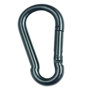 Snap Hook Black Carabiner for Fitness
