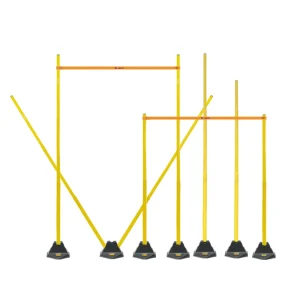 Soccer Agility Slalom Poles Set, Plastic Football Training Poles