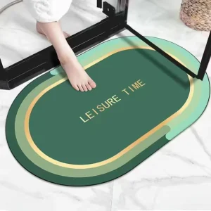 Soft Absorbent Quick-Drying Non-Slip Diatom Mud Bathroom Floor Mat, Dirt-Resistant
