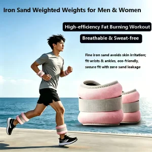 Soft Adjustable Sand-Filled Wrist and Ankle Weight, 1 Piece, with Buckle