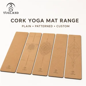Soft Cork Yoga Mat Dual Layer Non Slip Stretching Pad for Home Workout Pilates Gym Fitness