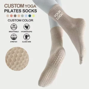Soft Cotton Non-Slip Pilates and Yoga Grip Socks for Women