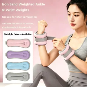 Soft Fabric Padded Sand-Filled Wrist and Ankle Weight, 1 Piece