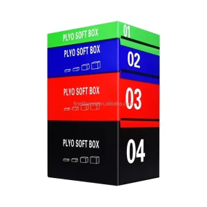 Soft Foam PVC Three-Dimensional Step Box Set for Gym Exercise and Box Jump Training