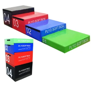 Soft Foam Plyo Box with 4 Heights: 15 cm, 30 cm, 45 cm, 60 cm