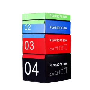 Soft Foam Plyo Jumping Box Set with Anti-Slip PVC for Gym Training