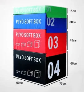 Soft Foam Portable Adjustable Stackable Plyo Box for Agility Training
