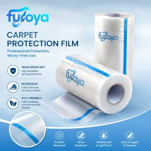 Soft Glossy LLDPE Carpet Protection Film 300m for Craft Residential Commercial and Institutional Flooring Projects