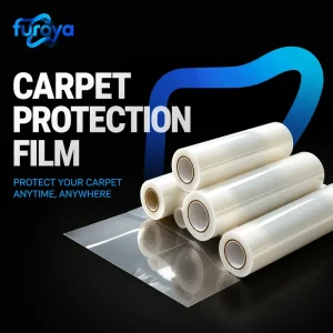 Soft Glossy PE Carpet Protection Film 300m Roll for Residential and Commercial Applications